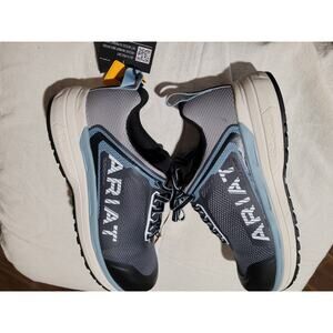Women's Ariat Work shoes Blue/Gray/White New with Box Size 9 Medium